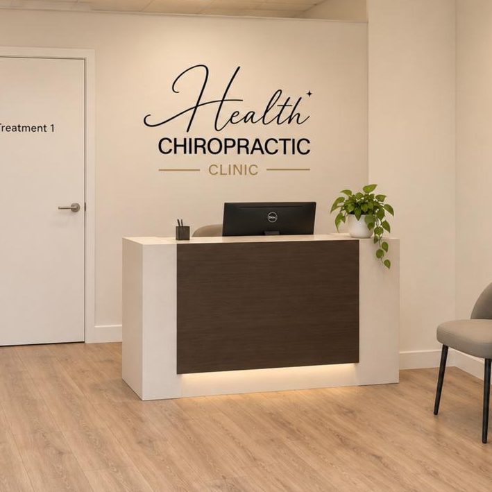 The reception area at Health Chiropractic Clinic