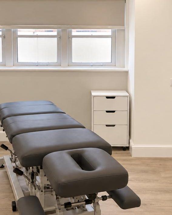 A treatment room at Health Chiropractic Clinic